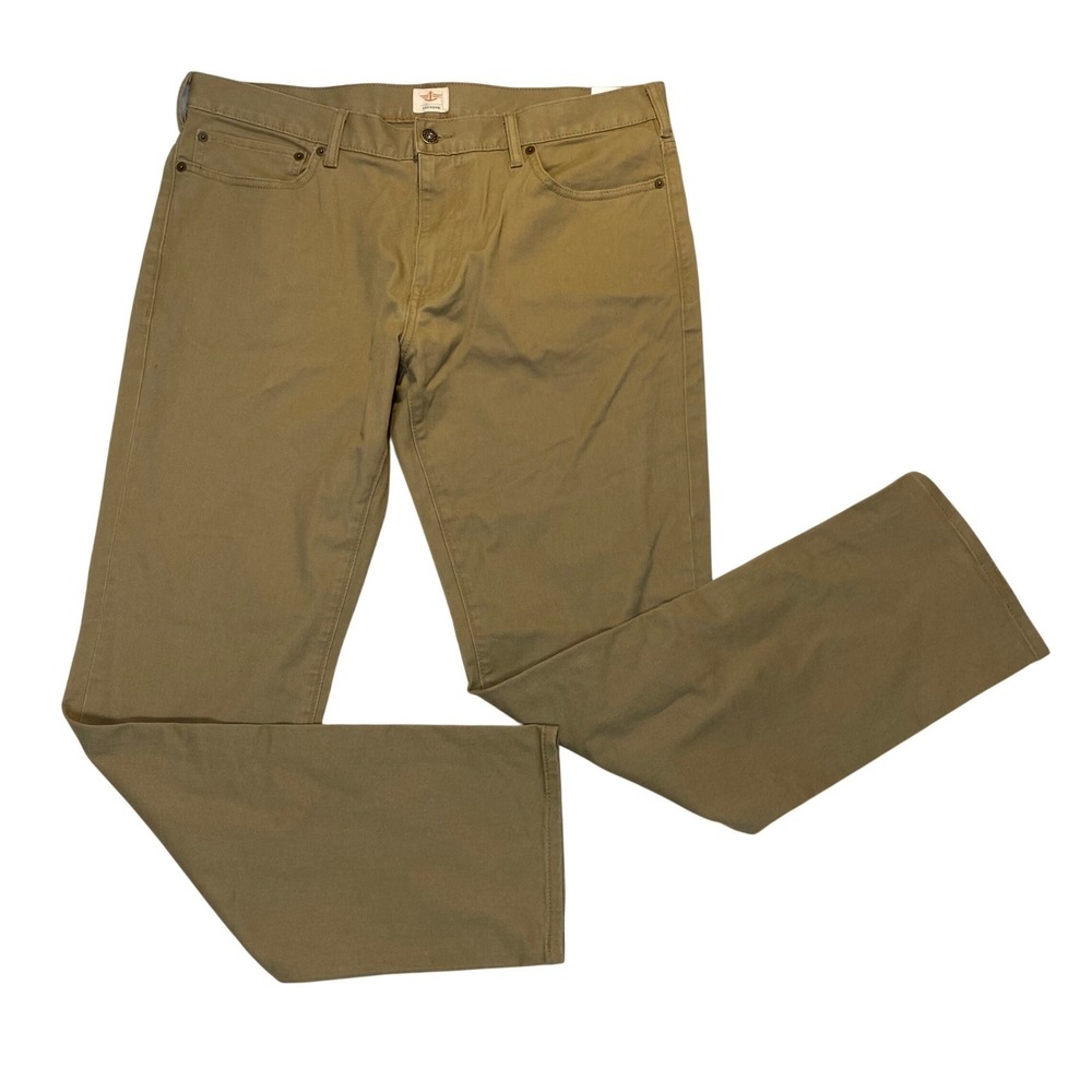 Dockers Pacific Collection Slim Fit Pants Mens 36x32 Khaki Stretch 5 Pocket NWT